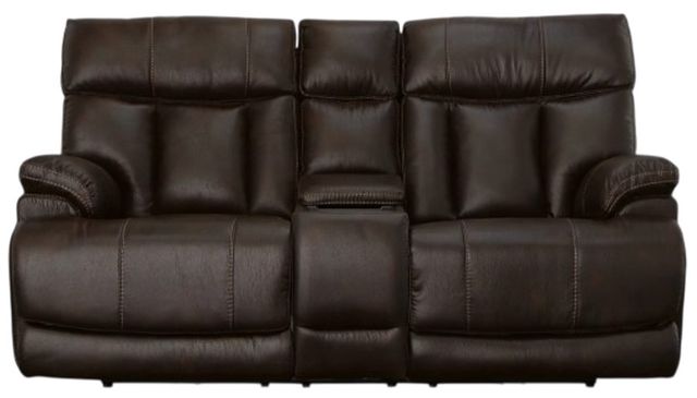 Flexsteel® Henry Hickory Power Reclining Loveseat with Power Headrests and Lumbar-2