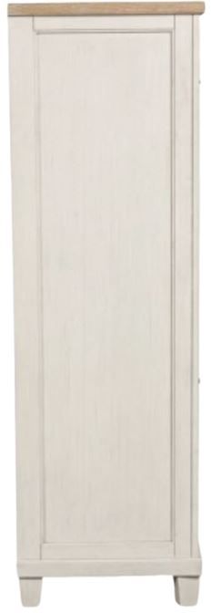 Benchcraft® Shaybrock Antique White/Brown Door Chest-1