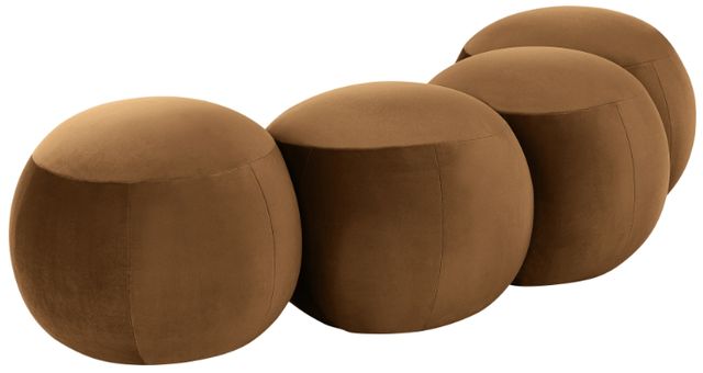 Meridian Furniture Apollo Saddle 65" Velvet Upholstered Bench-3