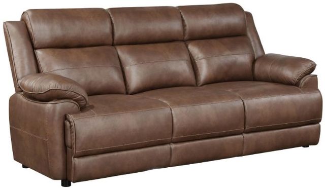 Coaster® Ellington 2-Piece Dark Brown Padded Arm Seating Set-1