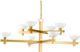 Currey & Company Poitou Contemporary Gold Leaf/White Chandelier-0
