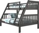Donco Kids Austin Dark Gray Youth Twin/Full Mission Bunkbed-0