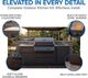 Napoleon OASIS® 700 Series 32" Matte Black Built-In Liquid Propane Outdoor Kitchen Kit with Stainless Steel Countertops-2