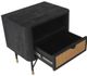 Armen Living Saratoga Black/Brown Nightstand -2