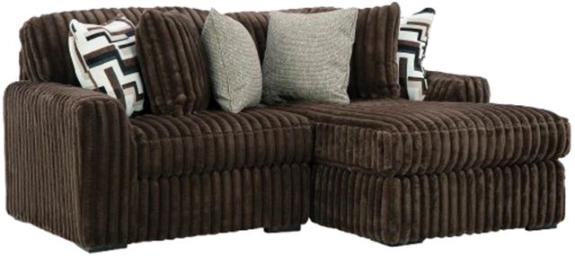 Signature Design by Ashley® Midnight-Madness 2-Piece Chocolate Right-Arm Facing Sectional with Chaise-0