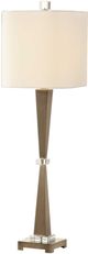 Uttermost® Niccolai Antiqued Brushed Brass Buffet Lamp-3
