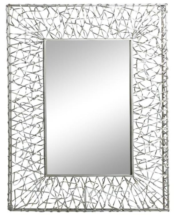 Deco Marche Silver Ribbon Wall Mirror-0