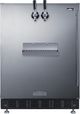 Summit® 5.3 Cu. Ft. Black/Stainless Steel Built-In Cold Brew Coffee Kegerator-3