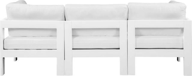 Meridian Furniture Nizuc 3-Piece White Outdoor Patio Modular Sofa-3