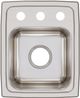 Elkay Lustertone® Classic Lustrous Satin 13" x 16" x 7-5/8" 3-Hole Single Bowl Drop-In Sink-1