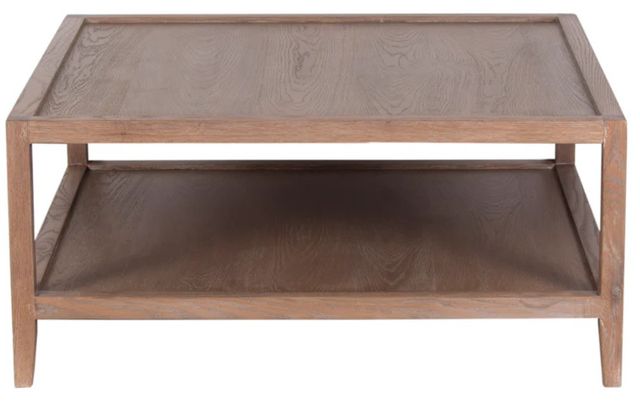 Porter International Designs Lowell Brown Square Coffee Table-1