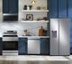 Samsung 4 Piece Kitchen Package with a 27.4 Cu. Ft. Total Capacity Freestanding Side by Side Refrigerator-0