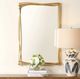 Uttermost® Curved Antique Gold Mirror-1