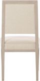 Bernhardt Axiom Beige/Linear Gray Upholstered Dining Side Chair-4