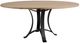 Artisan & Post by Vaughan-Bassett Dovetail Bleached White 60" Round Dining Table with Black Base-0