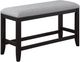 Crown Mark Frey Black/Gray Counter Dining Bench-0