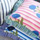 Laura Park Designs Marigold Blue/Green/Pink 18"x18" Throw Pillow-1