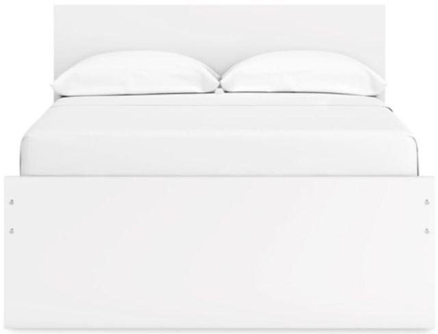 Signature Design by Ashley® Onita White Full Panel Platform Bed with 1 Side Storage-1