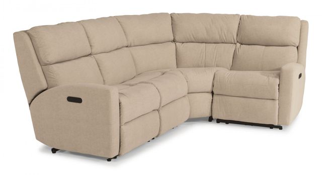 Flexsteel® Catalina Left Arm Facing Power Recliner with Power Headrest-3