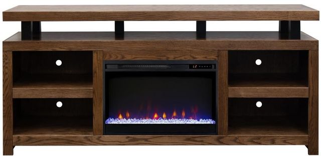 Legends Home Orion Bourbon Oak 72" Fireplace Console-3