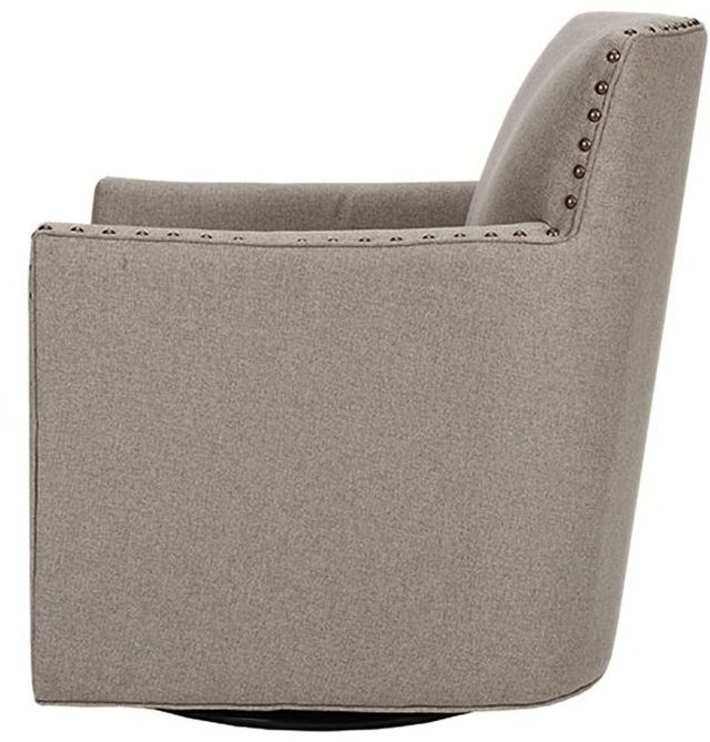 Olliix by Madison Park Natural Devrim Herringbone Texture Swivel Chair-2