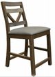 International Furniture Direct Loft Brown 7-Piece Brown/Gray Counter Height Dining Table Set-2