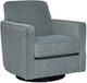 Fusion Furniture Griffin Linen Collide Seafoam Swivel Glider Chair-0