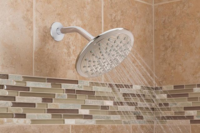Moen® Chrome One-Function 8" Diameter Eco-Performance Rain Shower Spray Head-2