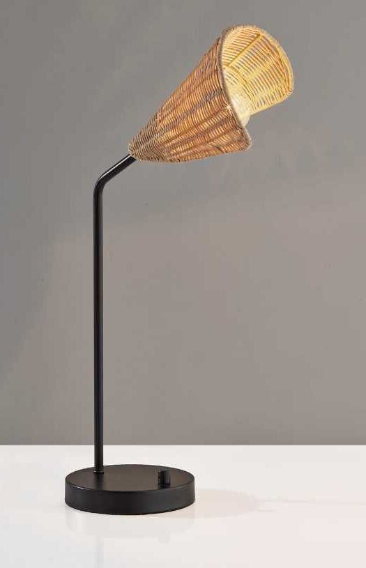 Adesso® Cove Black Desk Lamp-4
