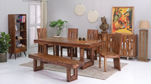 Jaipur Furniture Colbeck Brownstone Dining Bench-1