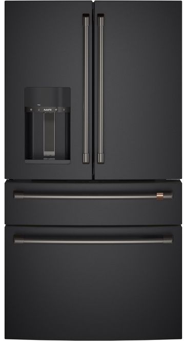 Café™ 4 Piece Brushed Black Refrigeration Handle Kit-1
