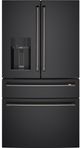 Café™ 4 Piece Brushed Black Refrigeration Handle Kit-1