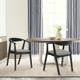 Armen Living Santana 2-Piece Charcoal Dining Chair Set-1