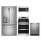 GE 4 Piece Stainless Steel Kitchen Package-0