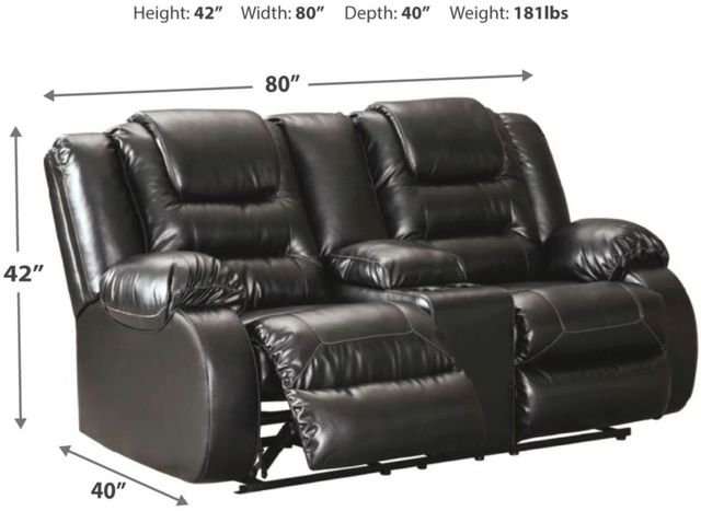 Signature Design by Ashley® Vacherie 2-Piece Black Living Room Seating Set-3