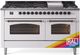 Ilve® Nostalgie II Series 60" Custom RAL Color Pro Style Dual Fuel Range-0