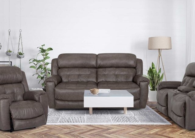 Franklin™ Corwin Dakota Gray Leather Power Rocker Recliner-1