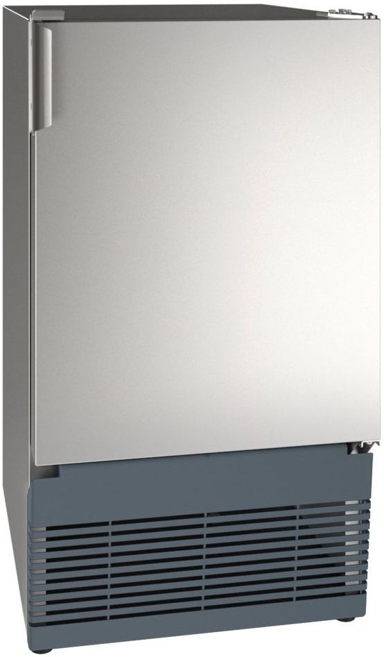 U-Line 230V Marine 15" 25 lb. Stainless Solid Countertop Ice Maker