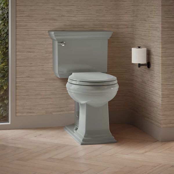 KOHLER® Memoirs® Stately Ice Gray 2-Piece Round-Front Toilet, 1.28 Gpf-2