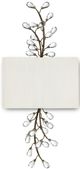 Currey & Company Crystal Bud Cupertino/Off-White Tall Wall Sconce-2