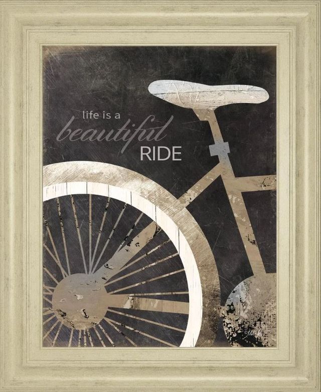 Classy Art Life Is a Beautiful Ride by Marla Rae Framed Print Wall Art-0
