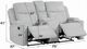 ACME Furniture Galya Light Gray Manual Reclining Loveseat-2