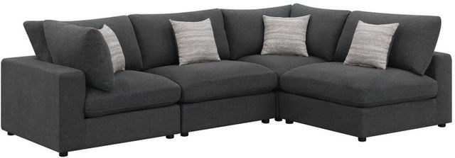Coaster® Serene 4-Piece Charcoal Modular Sectional-0