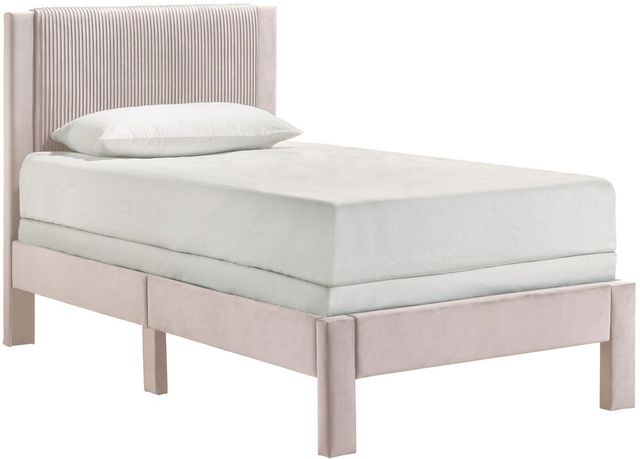 Crown Mark Lucia Pink Twin Platform Bed-0