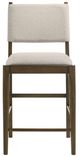 Coaster® Ottowa 2-Piece Brown/Light Tan Upholstered Counter Stool Set-4