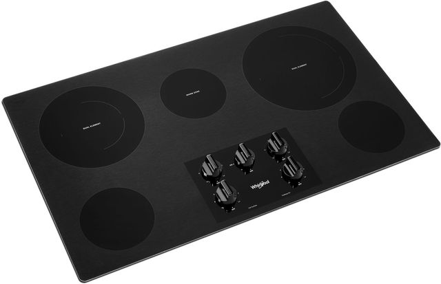 Whirlpool® 36" Black Electric Cooktop-2