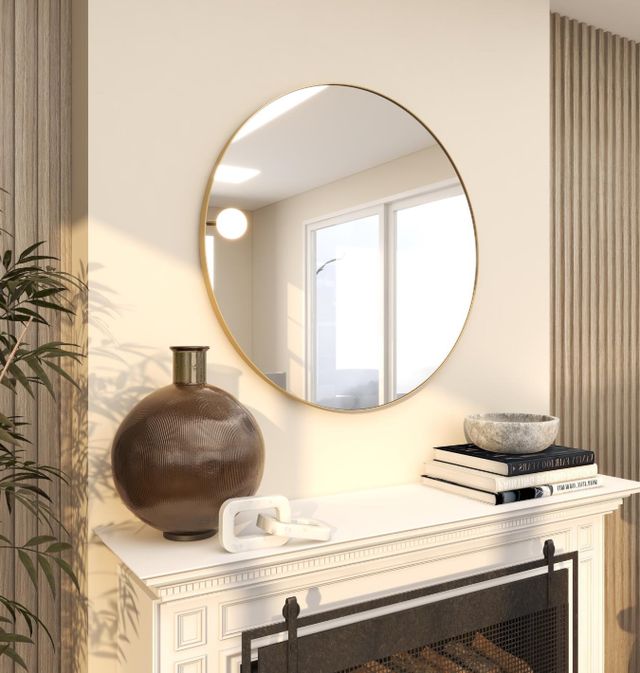 Deco Marche Gold Thin Minimalistic Frame Mirror-4