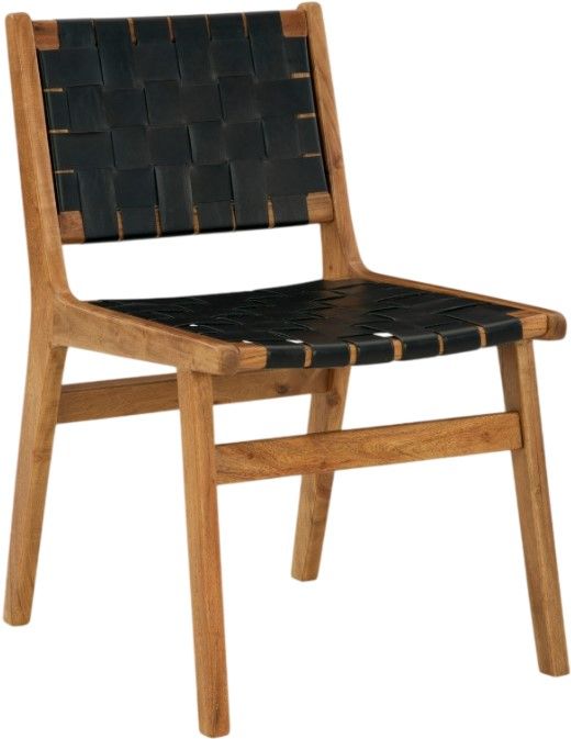 Chaise d'appoint pour salle à manger Fortmaine de Signature Design by Ashley® - Brun/Noir