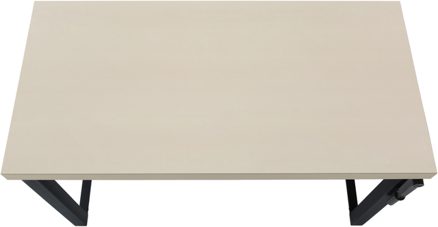 Monarch Specialties Inc. Black/Modern Taupe Adjustable Computer Desk-3