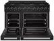ZLINE Marino 48" Black Stainless Steel Pro Style Gas Range with Cooktop and Convection Gas Oven-1
